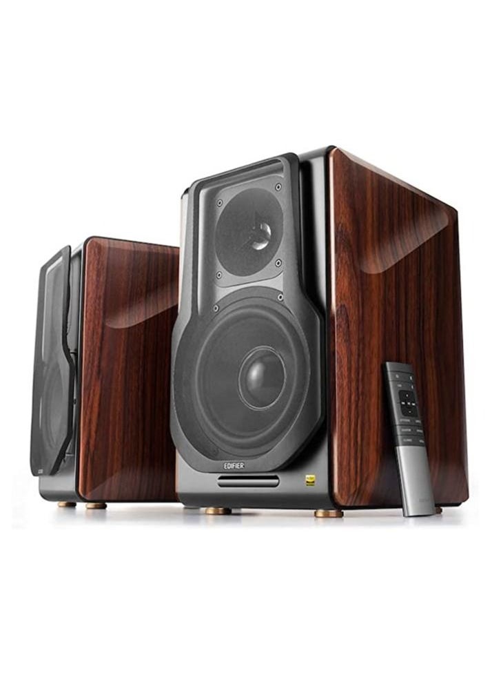 EDIFIER - Edifier S3000 Pro Wireless Studio Quality Speaker BT Brown - Image 1