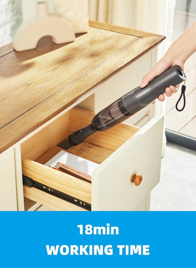 Brigii Handheld Vacuum Cleaner; 9kPa Mini Vacuum; Cordless Car Vacuum Cleaner for Home,Office,Keyboard,Crevice,Desk;USB-C Rechargeable-M5 - Image 4