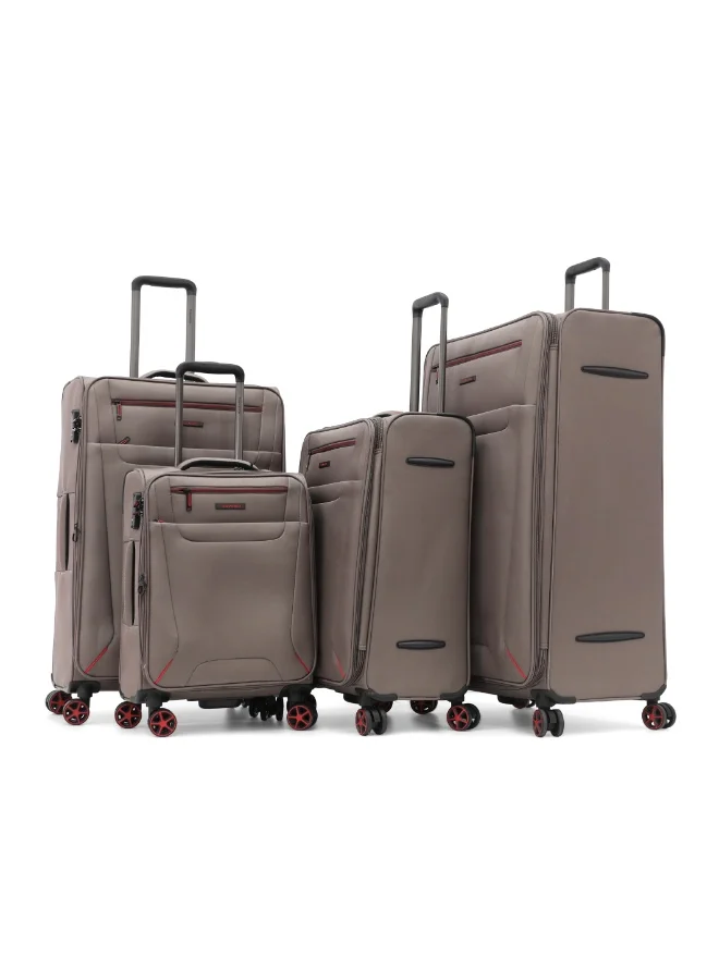 Travelite Travelite Softside Luggage Trolley Bag 4 pcs Set,Khaki