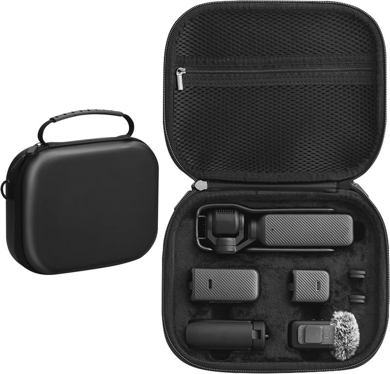 Careflection Carrying Case for DJI Osmo Pocket 3, Portable PU Storage Protective Bag Travel Box for DJI Osmo Pocket 3 Creator Combo Accessories - Image 1