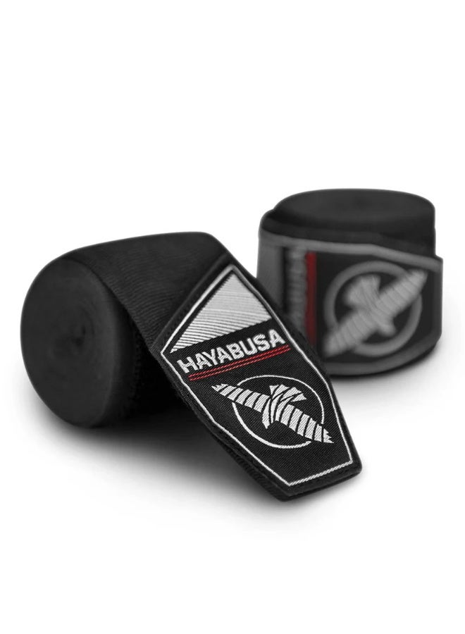 HAYABUSA PERFECT STRETCH YOUTH HAND WRAPS BLACK 3M - Image 1