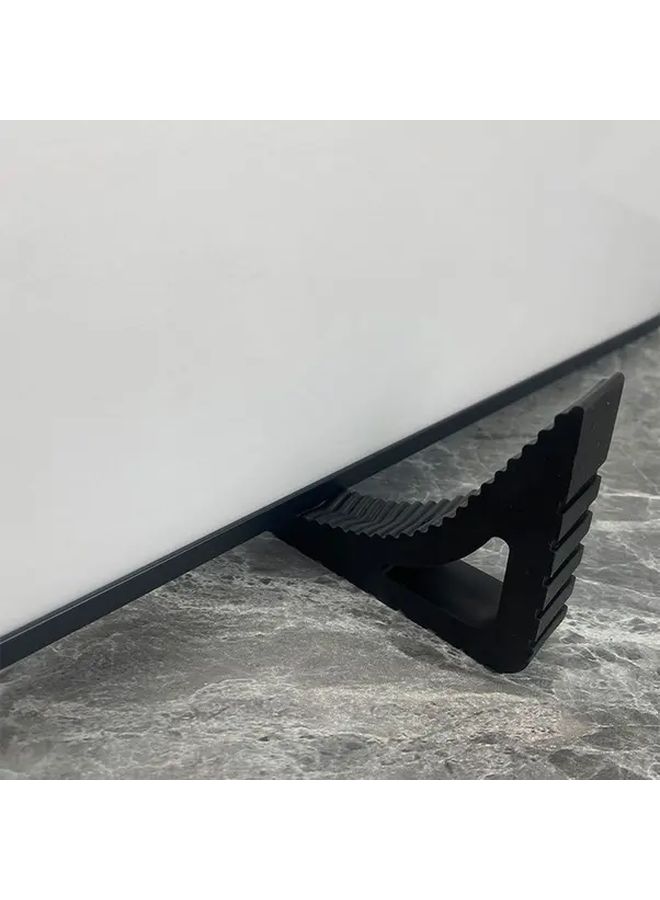 Purple Rubber Doorstop Multi Functional Thickened Anti Collision No Installation Required - Image 5