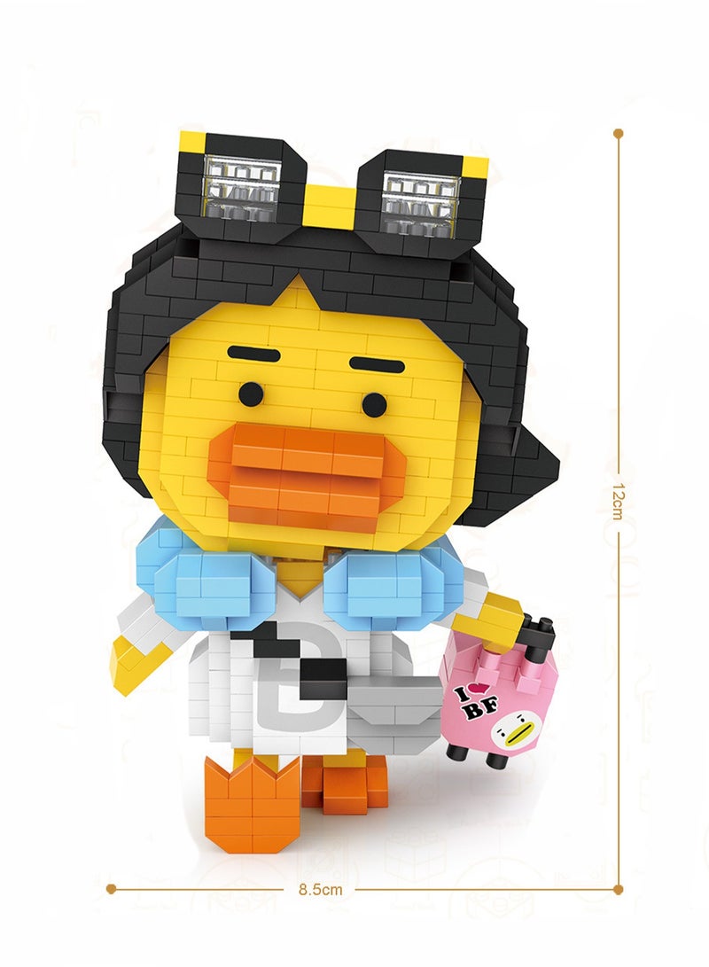 Loquat 740pcs Travel Duck Model Set Building Blocks Creative Diy Simulation Collection Building Assembly Toys Children'S Gift - Image 2