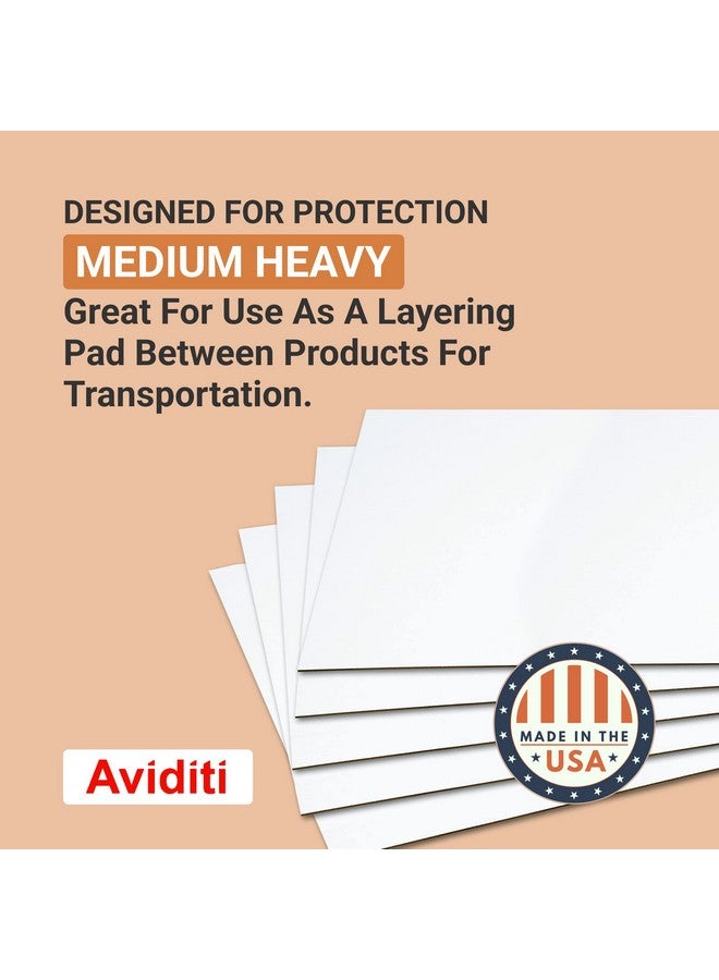 أفيديتي ألواح من الورق المقوى المموج مقاس 36 × 36 لون أبيض لتغليف المنتجات البريدية وحماية المنتجات من أضرار الرافعة الشوكية 5 ورقات - Image 2