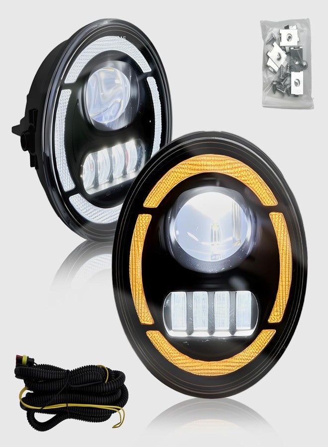 Shocklight LED&DRL Fog Lights fit for 2006 2007 2008 2009 2010 2011 2012 2013 2014 Ford F-150 F150 Truck, A Pair Front Bumper Driving Fog Lamps w/DRL & Amber Turn Signal Light- Clear Lens - Image 1
