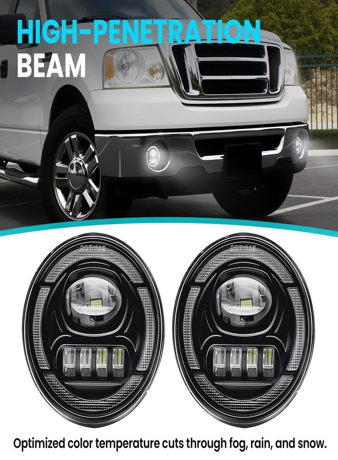 Shocklight LED&DRL Fog Lights fit for 2006 2007 2008 2009 2010 2011 2012 2013 2014 Ford F-150 F150 Truck, A Pair Front Bumper Driving Fog Lamps w/DRL & Amber Turn Signal Light- Clear Lens - Image 5