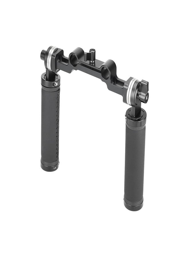 SZRIG Rosette Handgrips Rubber Handheld Handle with Dual 15mm Railblock for DLSR Camera Shoulder Mount Rig - Image 3