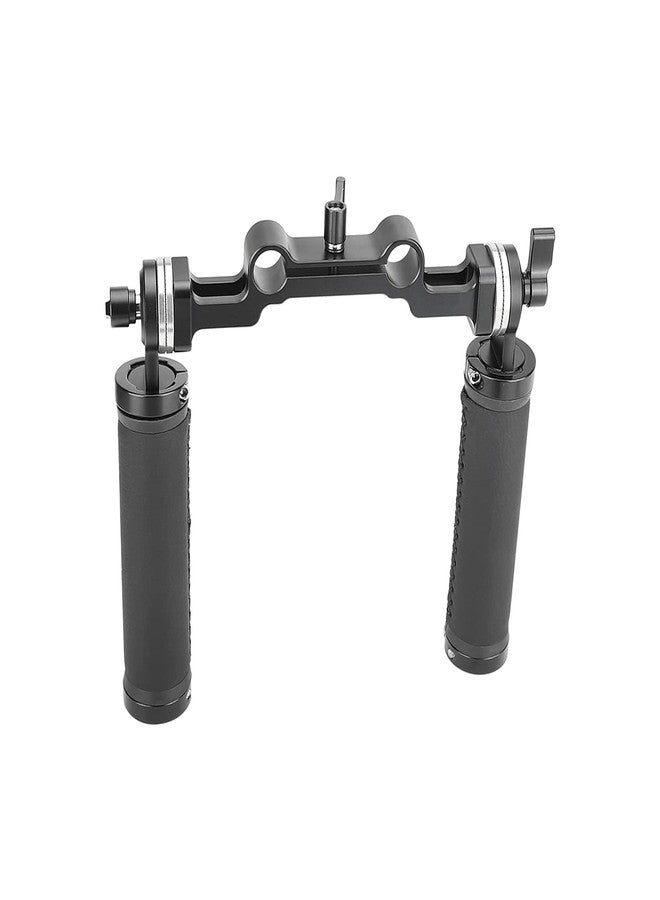SZRIG Rosette Handgrips Rubber Handheld Handle with Dual 15mm Railblock for DLSR Camera Shoulder Mount Rig - Image 1