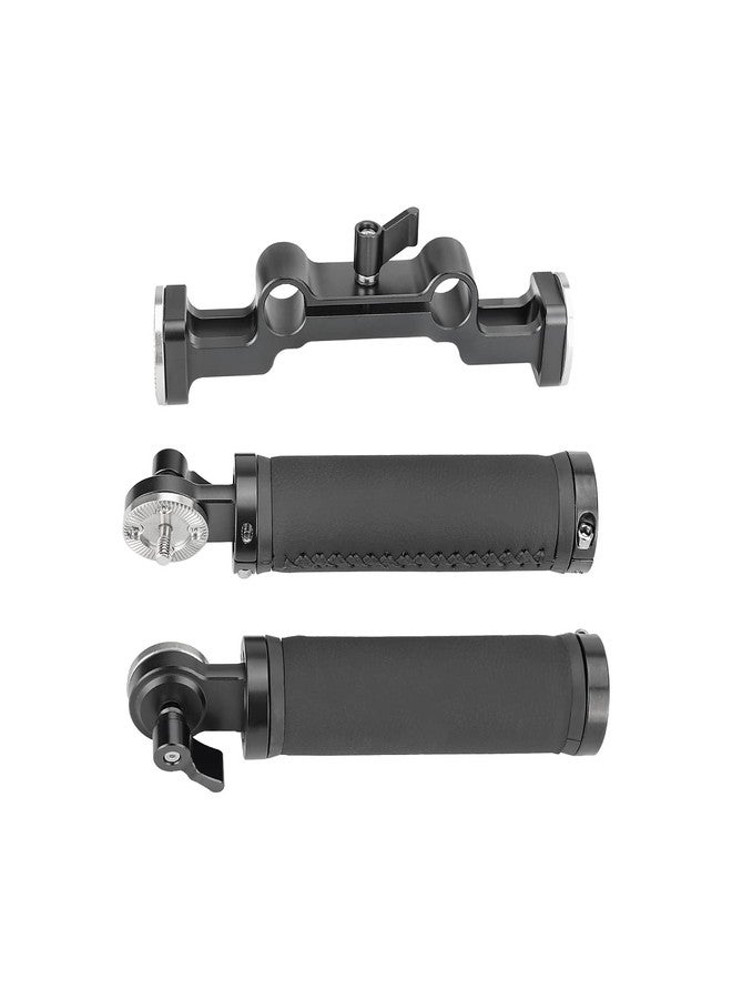 SZRIG Rosette Handgrips Rubber Handheld Handle with Dual 15mm Railblock for DLSR Camera Shoulder Mount Rig - Image 5