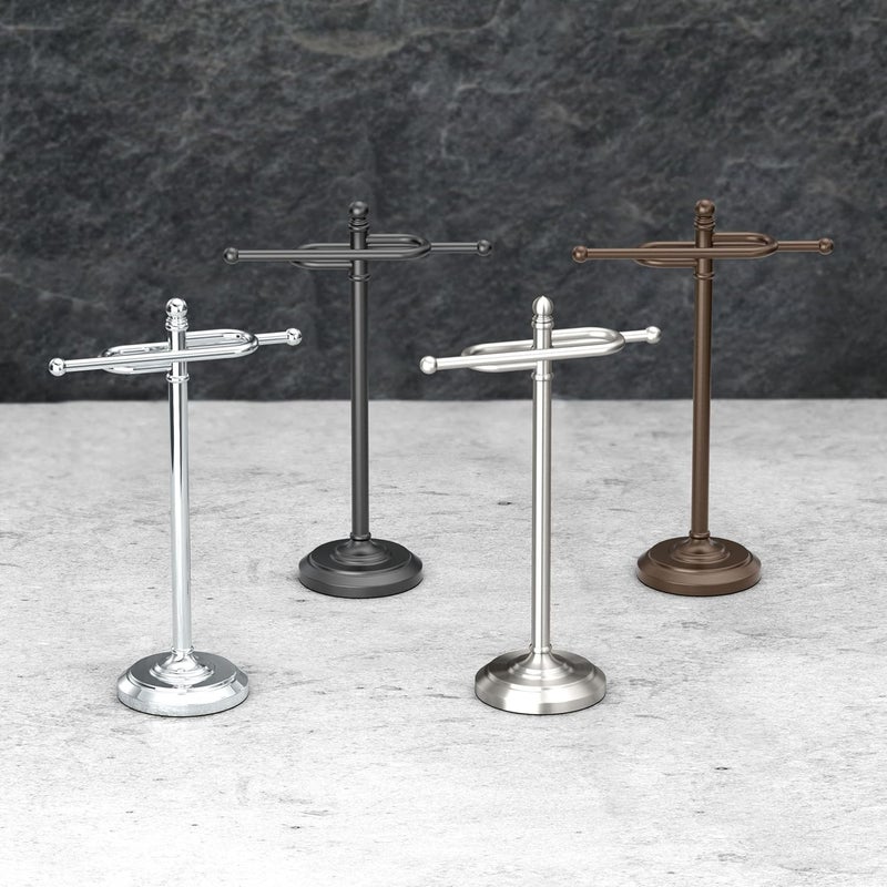 gatco Gatco 1547 Counter Top S Style Towel Holder Satin Nickel - Image 2