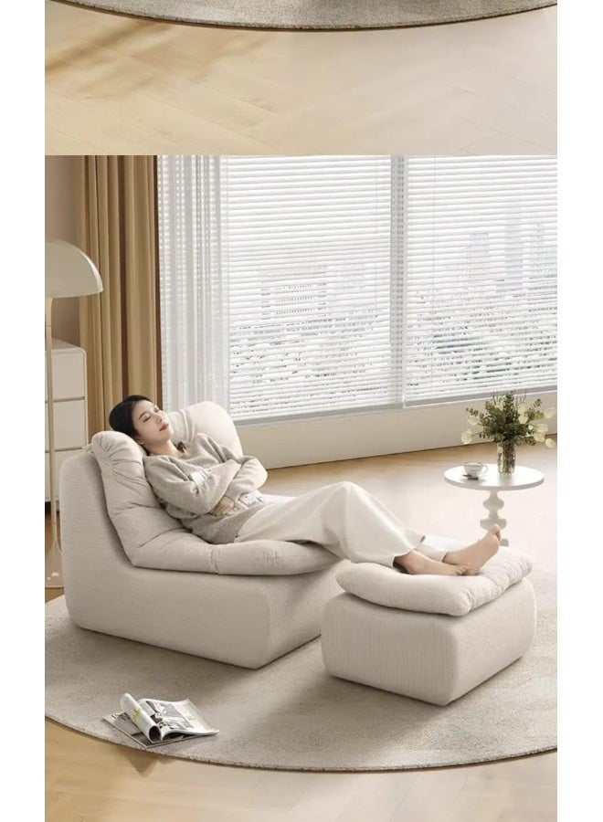 Comfortable Single Couch with Ottoman - Image 3