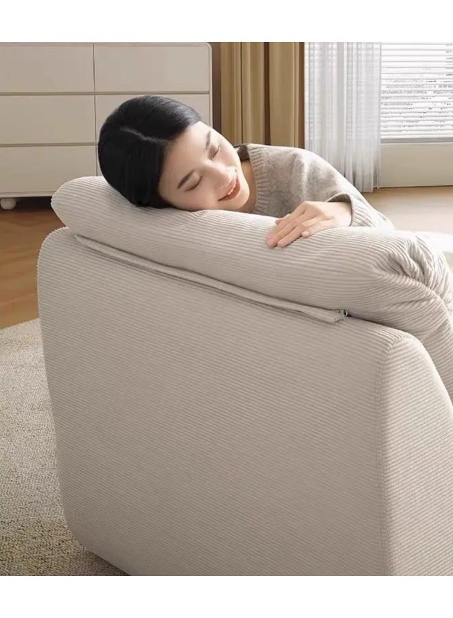 Comfortable Single Couch with Ottoman - Image 5