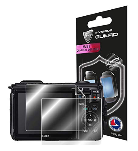 IPG for Nikon COOLPIX W300 (2X) Screen Protector with Lifetime Replacement Warranty Invisible Protective Screen Guard Skin- Smooth/Bubble -Free by IPG - Image 1