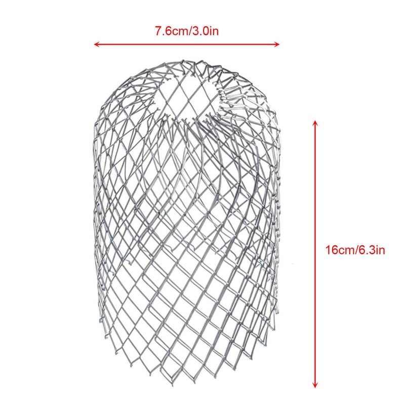 Orgrimmar 6PCS Gutter Guard Strainer Aluminum Downspout Mesh Filter Preventing Blockage Leaves Debris from Clogging Pipes(3 inch) - Image 4