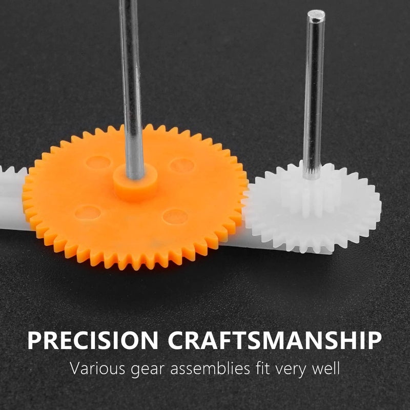 TORMEN Plastic Gear Package Kit, DIY Gear Assortment Accessories Set for Toy Motor Car Robot Various Gear (78 Pcs), T-WQ02-A - Image 4