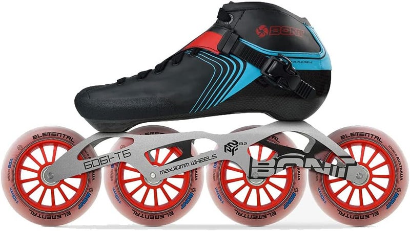 Bont GT4 Inline Speed Skates - Carbon Composite Racing Boots with 6061 T6 Aluminum Frame and Elemental 85A Wheels - Image 3