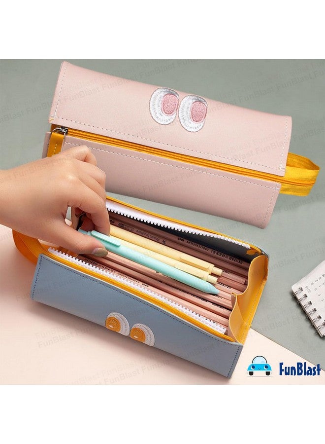 FunBlast Pencil Pouch for Girls - Cute Pouch for Girls, Multipurpose Zipper Pouch, Kawaii Pencil Case, Cute Pouches for Girls, Aesthetic Pouch for Girls, Return Gift for Kids (Pink) - Image 4