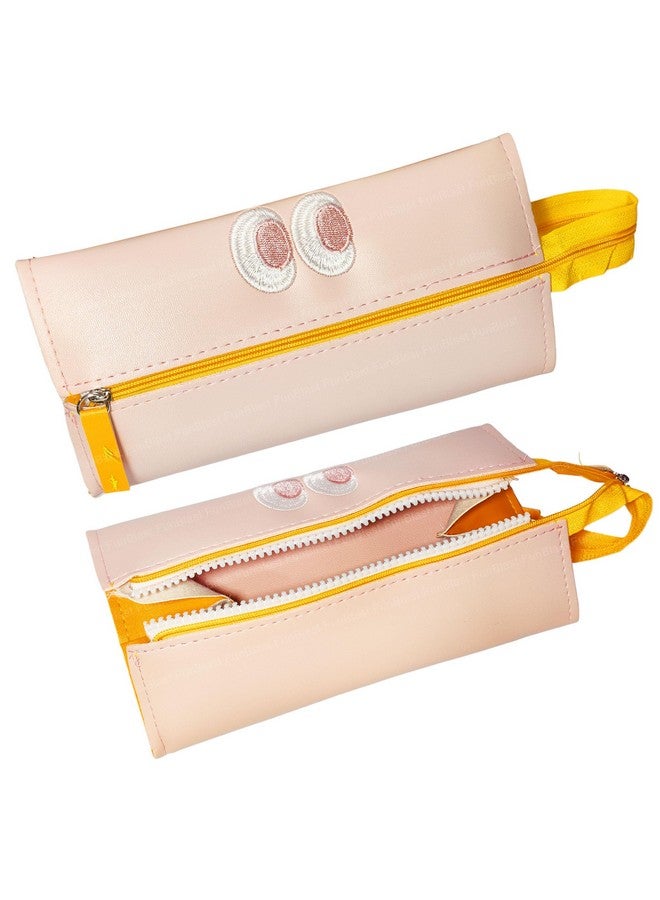 FunBlast Pencil Pouch for Girls - Cute Pouch for Girls, Multipurpose Zipper Pouch, Kawaii Pencil Case, Cute Pouches for Girls, Aesthetic Pouch for Girls, Return Gift for Kids (Pink) - Image 1