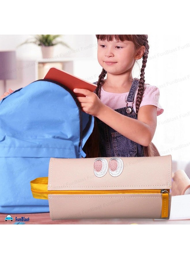 FunBlast Pencil Pouch for Girls - Cute Pouch for Girls, Multipurpose Zipper Pouch, Kawaii Pencil Case, Cute Pouches for Girls, Aesthetic Pouch for Girls, Return Gift for Kids (Pink) - Image 2