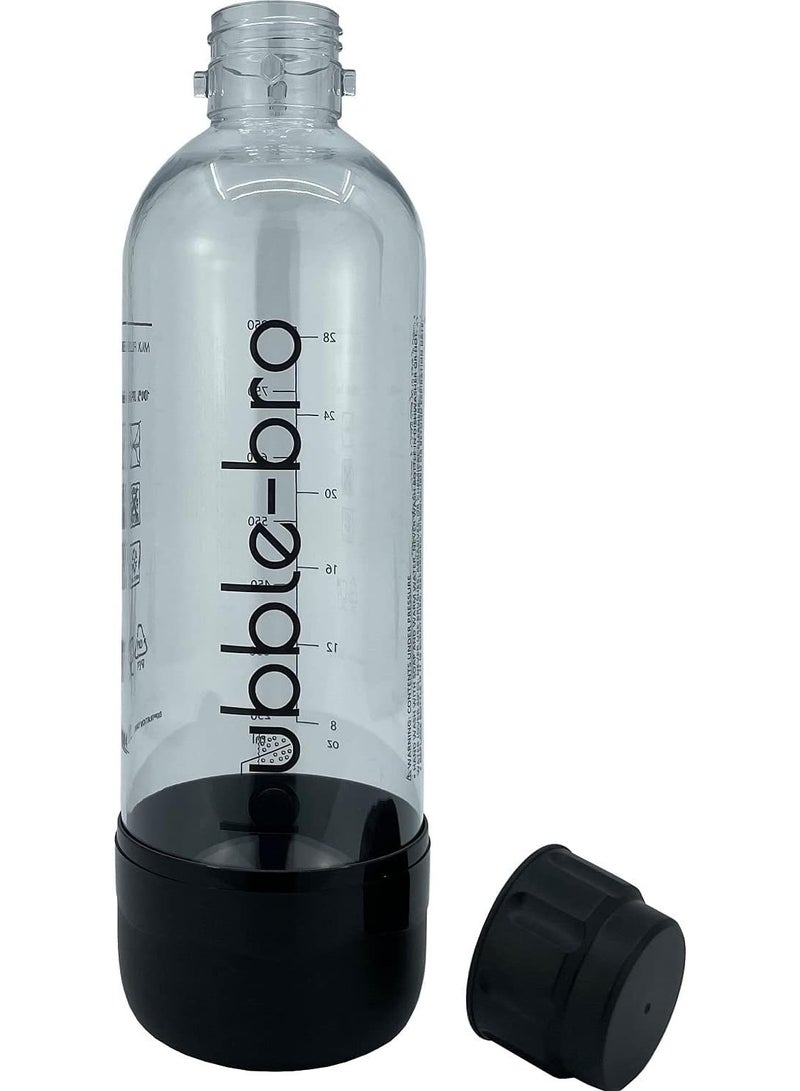 bubble-bro Versa Soda Maker Family Pack - with 2 x 60L CO2 Cylinders, 1 x additional 1L bottle & 2 x 500ml bottles - carbonate any drink (Black) - Image 5