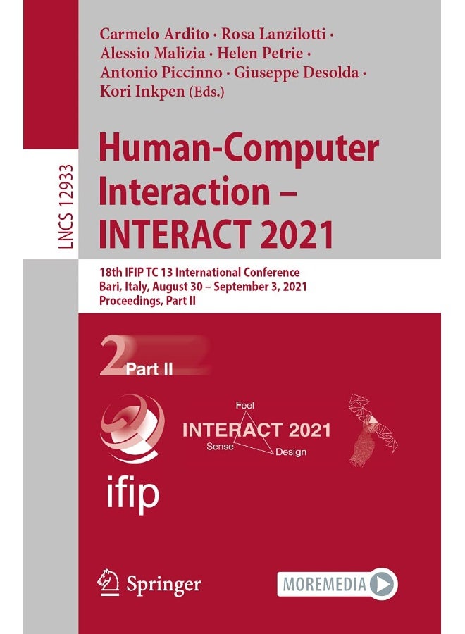 Human-Computer Interaction - INTERACT 2021: 18th IFIP TC 13 International Conference, Bari, Italy, August 30 - September 3, 2021, Proceedings, Part II
