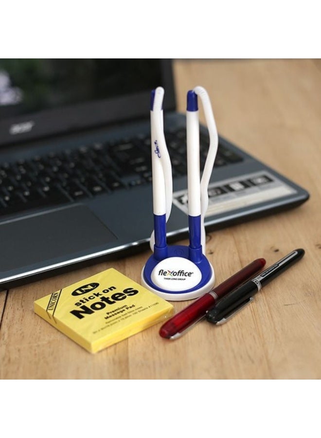 FLEXOFFICE Ballpen (Flex Office) 2pcs With Holder,Convenient Holder,Smooth Writing. - Image 4