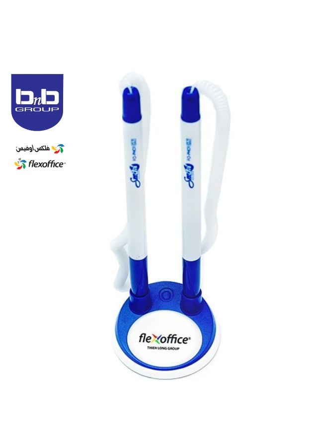 FLEXOFFICE Ballpen (Flex Office) 2pcs With Holder,Convenient Holder,Smooth Writing. - Image 3