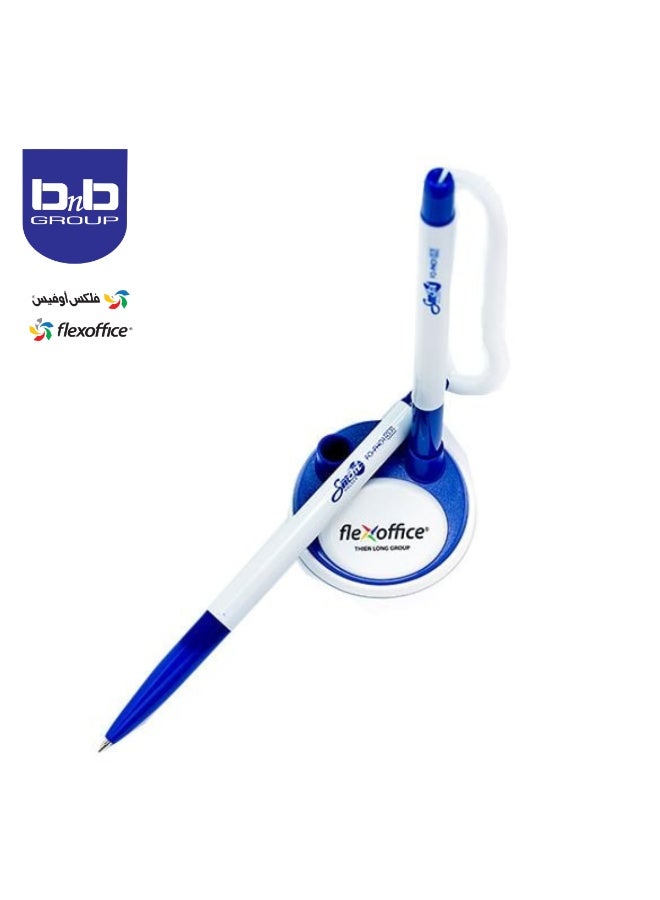 FLEXOFFICE Ballpen (Flex Office) 2pcs With Holder,Convenient Holder,Smooth Writing. - Image 2