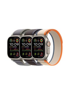 ماركة غير محددة (عبوة من 3 قطع) حزام ساعة Trail Loop لساعة Apple Watch Ultra 1/2 49 مم 46 مم 45 مم 44 مم 42 مم مصنوع من النايلون القابل للتهوية ومتوافق مع iWatch Series 10 9 8 7 6 5 4 3 2 1 SE  - Image 1