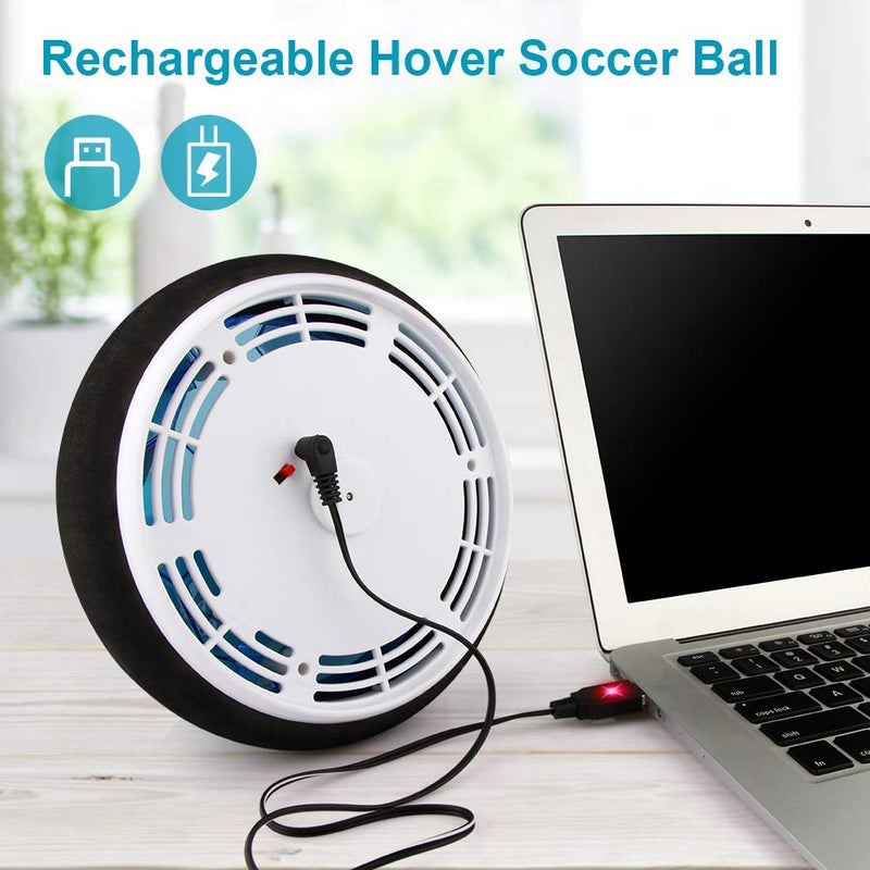 Growsland Kids Hover Soccer Ball Gift Boys Girls Age 3,4,5,6,7,8,9-12 Year Old Rechargeable Air Power Sport Football Game Colorful LED Light & Foam Bumpers Indoor Outdoor Disk Toy - Image 2