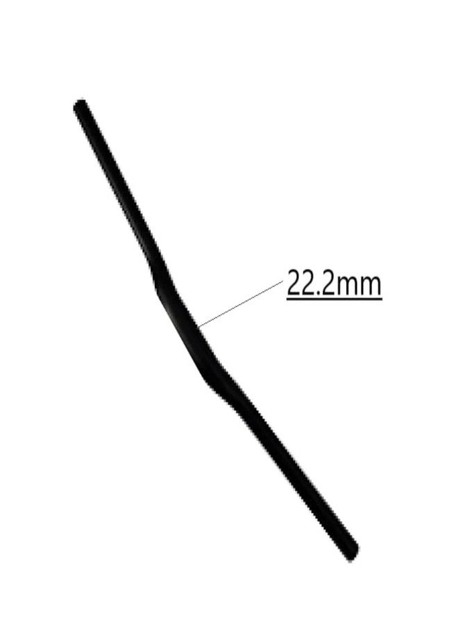 CYBIC Bicycle Handlebar Rod 22.2mm Diameter Black Steel Curved Design Universal Fit for Mountain Road Hybrid Touring and City Bikes Durable Stable and Comfortable Riding Control - Image 5