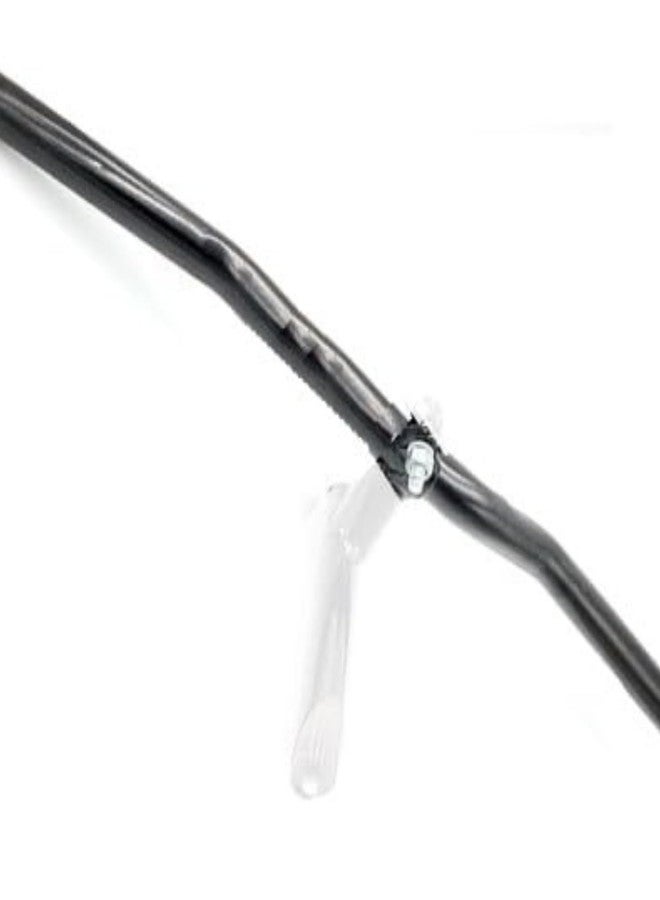 CYBIC Bicycle Handlebar Rod 22.2mm Diameter Black Steel Curved Design Universal Fit for Mountain Road Hybrid Touring and City Bikes Durable Stable and Comfortable Riding Control - Image 3