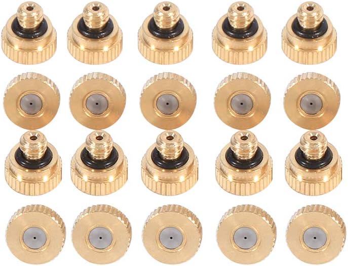 زي جي تشاو فوهات رش من النحاس الأصفر 0.4 مم 10/24 UNC حديقة 20 قطعة نظام تبريد فعال - Image 5