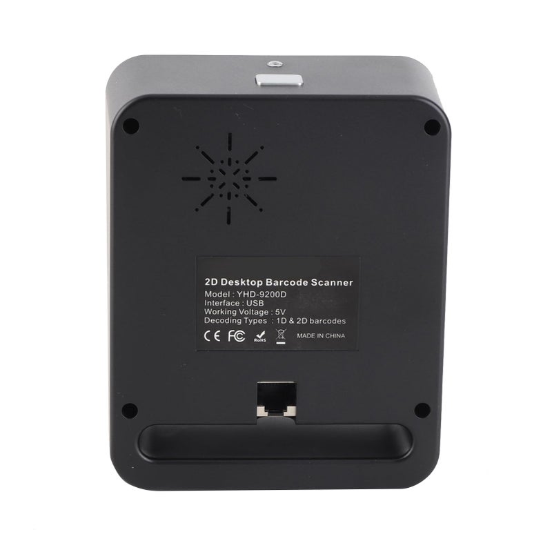 Silver Fixed Mount Barcode Scanner 2D QR Code Reader USB Interface 2200 Scans Per Second Hands Free for Retail Office - Image 5