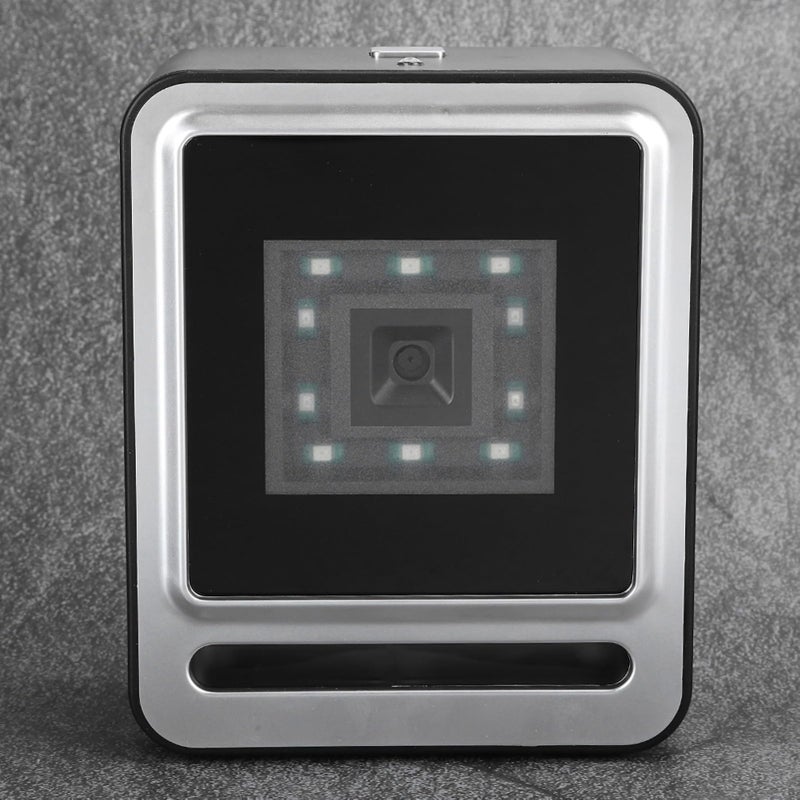 Silver Fixed Mount Barcode Scanner 2D QR Code Reader USB Interface 2200 Scans Per Second Hands Free for Retail Office - Image 4