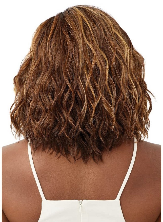 أوتر باروكة أمامية من الدانتيل - جزء أملس - نايلا (اللون: Drst2/شوكولاتة كراميل) - Image 2