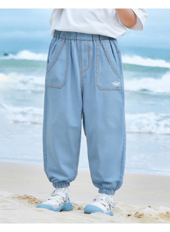 Bumblebee Boys' Mosquito-repellent Pants - 2025 Summer New Collection, Cool & Breathable Comfortable Casual Long Pants For Big Kids & Youth - Image 1