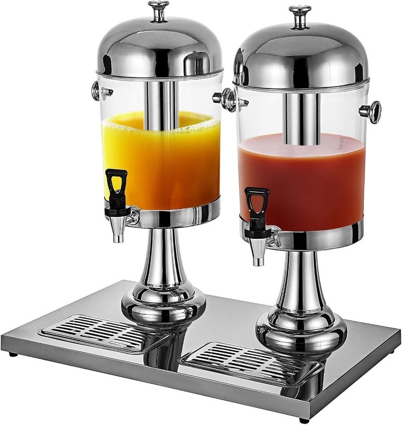 KAIXIN 8 Liter 2.1 Gal Cold Beverage Dispenser The Ultimate Beverage Cooler 3.7 Kg Commercial Stainless Steel Juice Dispenser for Buffet Breakfast Service In Hotels 8L - Image 1