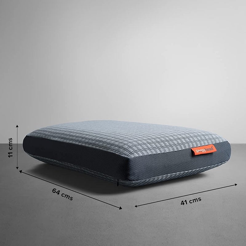 Sleepyhead Memory Foam Pillow, Pack of 2 (25x16 inches, Grey) - Image 4