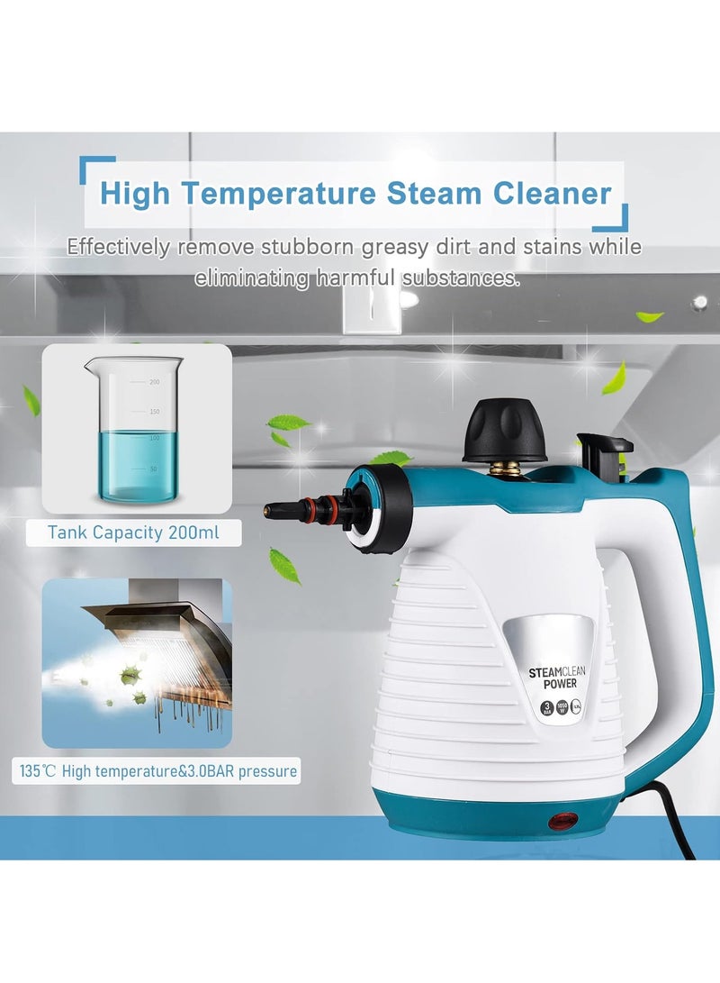 DUNISO Handheld Steam Cleaner, Multifunctional High Temperature Pressurized Steam Cleaning Machine,with Safety Lock and 9 Pcs Accessory to Remove Grime, Grease,for Kitchen Sofa Bathroom Car Window - Image 5