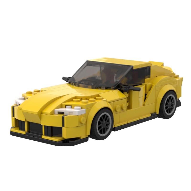 Moc Compatible Lego Patchwork Toy Gift Boy Model Toyota Supra Gr Racing Sports Car - Image 2