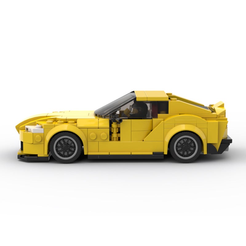 Moc Compatible Lego Patchwork Toy Gift Boy Model Toyota Supra Gr Racing Sports Car - Image 3