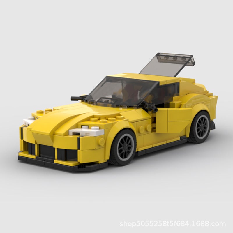 Moc Compatible Lego Patchwork Toy Gift Boy Model Toyota Supra Gr Racing Sports Car - Image 4