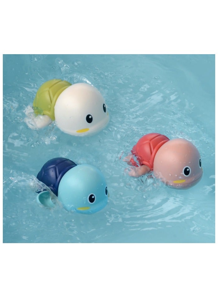 لعبة حمام سباحة لطيفة على شكل حيوان يدور باتجاه الساعة، العاب استحمام للاطفال الصغار بعمر 1-3 سنوات، مجموعة العاب استحمام مائية للاولاد والبنات، 4 قطع - Image 4