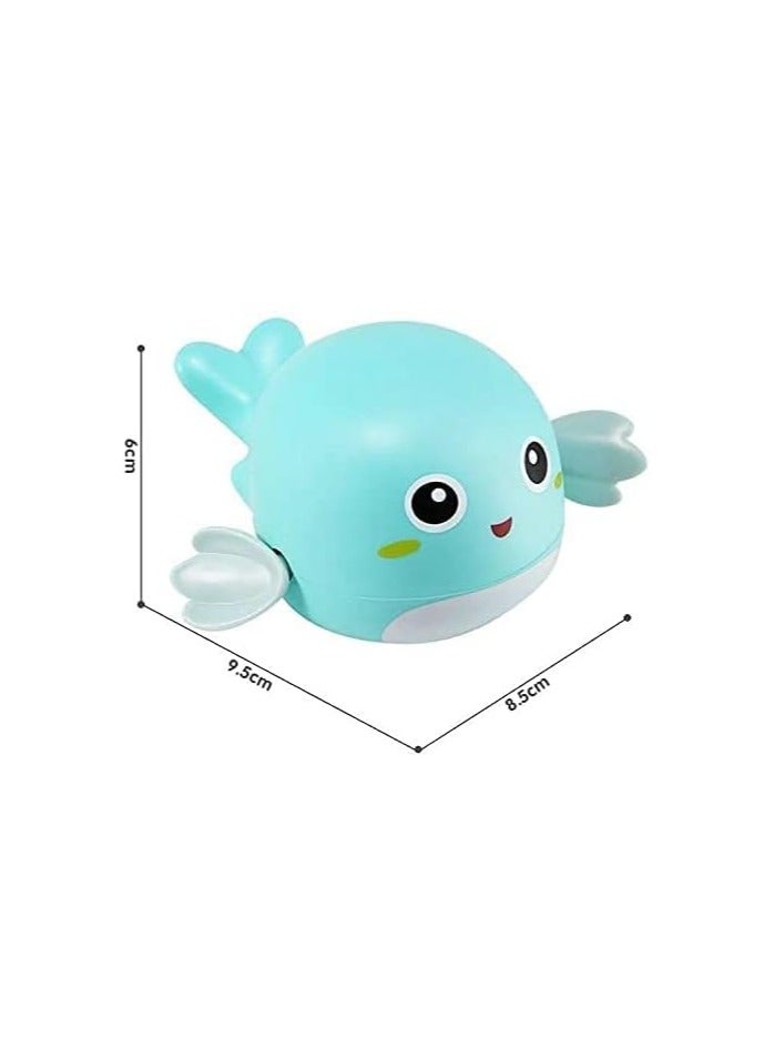 لعبة حمام سباحة لطيفة على شكل حيوان يدور باتجاه الساعة، العاب استحمام للاطفال الصغار بعمر 1-3 سنوات، مجموعة العاب استحمام مائية للاولاد والبنات، 4 قطع - Image 3