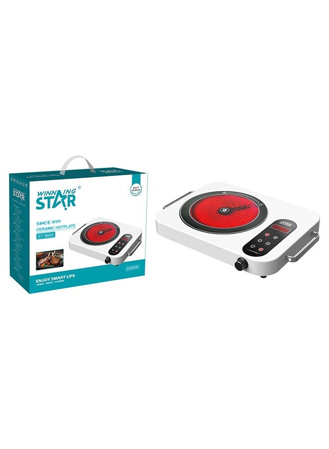 WINNINGSTAR 2200W Induction Cooker ,Induction Stove,  Single Infrared Cooker with Temperature Controls, Power Indicator Lights, Easy to Clean - Image 5