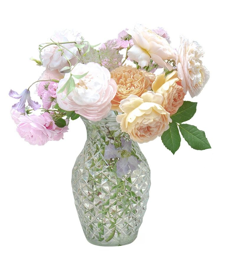 Nordic Retro Tear Drop Glass Vase Through With Glacier Pattern Golden Embossed Table Decor For Hydroponic Plants Centerpieces Modern Traditional Ornament - Image 2