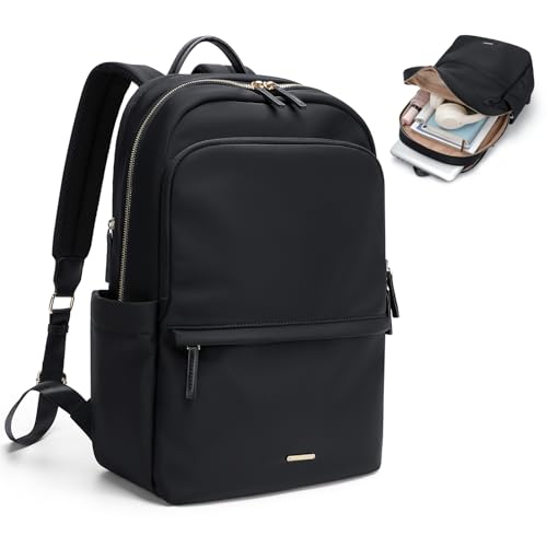 GOLF SUPAGS Women Laptop Backpack Casual Daypack for Work Travel College Backpack Purse Fits 14 Inch Notebook (Black) - Image 1