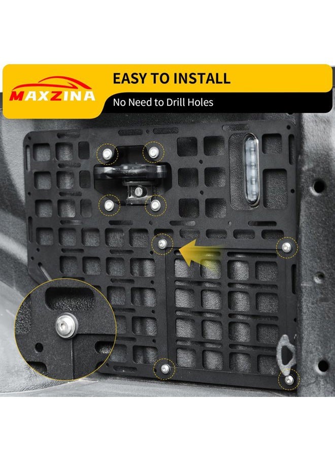 Maxzina Side Bed Panel Compatible with 2015-2025 Ford F150 (5.5FT ONLY) Side Molle Panel Truck Bed Panel Rear Cargo Storage Shelf Replacement for 2024 Ford F-150 Accessories - Image 4