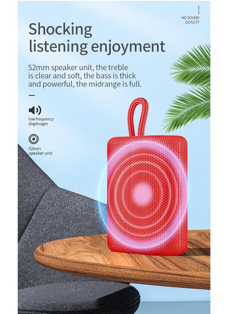 هوكو مكبر صوت صغير بتقنية البلوتوث مع ميكروفون - BS47، بطاقة FM/TF، قابل لإعادة الشحن بسعة 1200 مللي أمبير/ساعة - Image 4